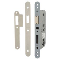 Arrone AR8101 DIN Upright Latch - 88mm Case - 60mm Backset - Radius - Satin Stainless Steel