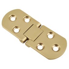 Counter Flap Cabinet Hinge - 80 x 30 x 2.5mm - Polished Brass - Pair Counter Flap Cabinet Hinge - 80 x 30 x 2.5mm - Polished Brass - Pair