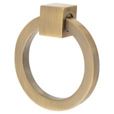 Heritage Brass by M Marcus Ring Cabinet Drop Handle - 50mm Diameter - Antique Brass 