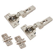 Blum CLIP Top Thick Door Soft Close Cabinet Hinge Pack - 95° - Sprung - Half Overlay - Pair