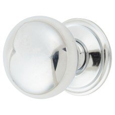 From The Anvil Mushroom Round Cabinet Knob - 32mm Diameter - Polished Chrome