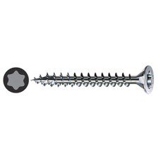 SPAX T-Star Plus Torx Countersunk Wood Screws - 6.0 x 80mm - WIROX Zinc Plated - Pack of 100