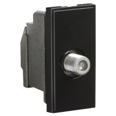 Knightsbridge Female F type Satellite Euro Module - Black