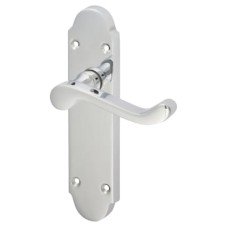 Exel Polished Chrome Victorian Summer Scroll Latch Door Handle - 168 x 40mm