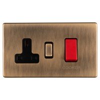 Eurolite Concealed 45A 2 Gang DP Cooker ...