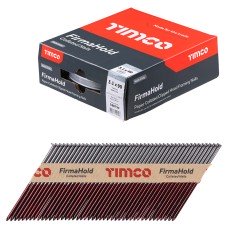 TIMCO FirmaHold First Fix Nail - Plain  - 34° Angled - 3.1 x 90mm - Bright Steel - Pack of 2200