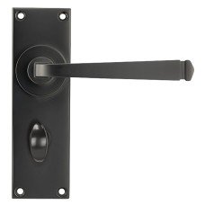 From The Anvil Aged Bronze Bathroom Door Handle - Avon Range - 152 x 48mm