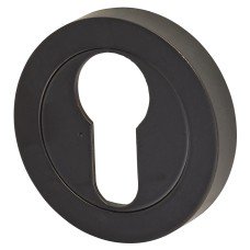 Exel Escutcheon - 52mm Diameter - Euro - Matt Black