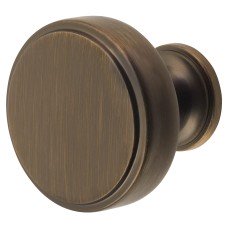 Crofts & Assinder Calgary Round Cabinet Knob - 40mm Diameter - American Bronze