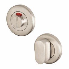 Hampstead Bathroom Turn & Release with Indicator - 50mm Diameter - Satin Stainless Steel