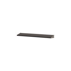 elfa Top Track System - Angled Metal Shelf with Integrated Brackets - 598 x 115mm - Graphite