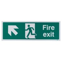Exel Fire Exit Running Man Up Left Arrow...