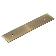 Frelan Hoxton Fanshaw Cabinet Handle Backplate Only - 140 x 30mm - Antique Brass