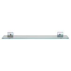 Croydex Chester Glass Shelf - 590 x 132.5mm - Polished Chrome