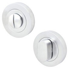 Hampstead Oval Bathroom Turn & Release - 52mm Diameter - Satin Chrome Hampstead Oval Bathroom Turn & Release - 52mm Diameter - Satin Chrome