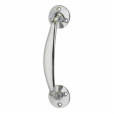 Victorian Bow Door Pull Handle - Screw Fix - 150 x 35mm - Polished Chrome