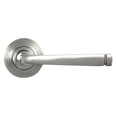 From The Anvil Satin Stainless Steel Door Handles on Round Beehive Rose - Avon Range 