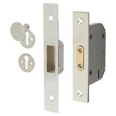 Yale M552 5 Lever Deadlock - 64mm Case - 44mm Backset - Polished Chrome