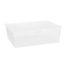 elfa Top Track System - Click In Medium Mesh Basket for Gliding Frame - 605 x 430 x 185mm - White