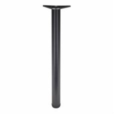 Rothley Adjustable Worktop Support Breakfast Bar Table Leg - 60 x 710mm - Matt Black - Pack of 4