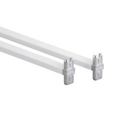 elfa Drawer Basket Tower - Top Only Crossbars - 450mm Width - White - Pair