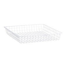 elfa Top Track System - Click In Shallow Wire Basket for Gliding Frame - 527 x 527 x 85mm - White elfa Top Track System - Click In Shallow Wire Basket for Gliding Frame - 527 x 527 x 85mm - White