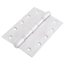 Heavy Duty Ball Bearing Butt Door Hinge - 152 x 102 x 3mm - Satin Stainless Steel - Pair
