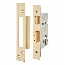 Hampstead Architectural Euro Profile Sashlock - 65mm Case - 44mm Backset - PVD Brass