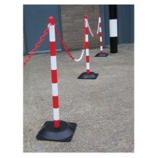 Post & Base - Red/White - Pack of 2