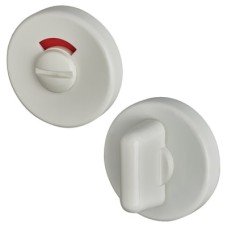 Hoppe AR600/29 Nylon Bathroom Turn & Release with Indicator - 52mm Diameter - Diamond White