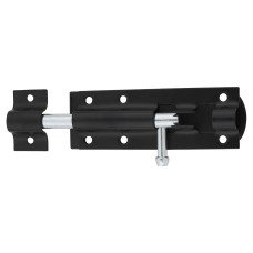 Traditional Tower Gate Bolt - Straight - 110mm Length - Black Japanned