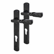 Elan uPVC Multipoint Door Handle - 92mm c/c - Antique Black Iron
