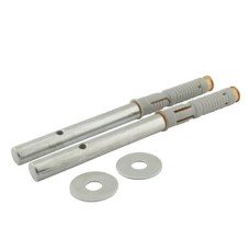 Exel Floating Shelf Support Concealed Fixings - 100mm Bar Length - Pack of 2