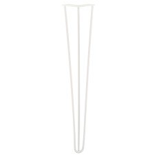 Exel Hairpin Leg - 3 Pin - 700mm Height - White - Pair