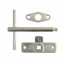 Jedo Budget Lock, Key and Escutcheon - Rim - 67.5 x 19.5 x 9mm - Zinc Plated