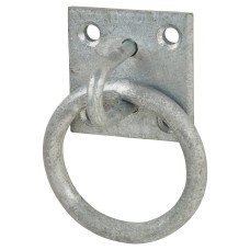Ring on Plate - 50 x 50 x 8mm - Galvanised