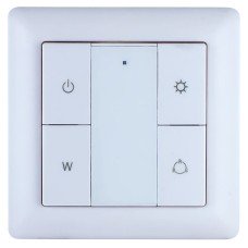 Integral LED Bluetooth & RF Universal Wall Mounted Touch Remote Control for LED Strip Lights - White Integral LED Bluetooth & RF Universal Wall Mounted Touch Remote Control for LED Strip Lights - White