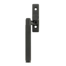 From The Anvil Brompton Knurled Locking Espagnolette Casement Window Handle - Left - Matt Black From The Anvil Brompton Knurled Locking Espagnolette Casement Window Handle - Left - Matt Black
