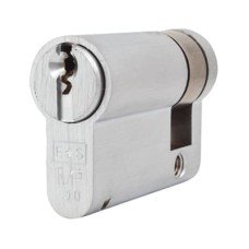 Eurospec 10 Pin 45mm Euro Single Cylinder - 35 + 10mm - Satin Chrome - Keyed to Differ