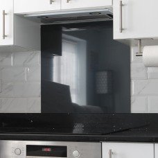 Exel Aluminium Kitchen Splashback - 600 x 750mm - Gloss Anthracite Grey