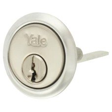 Yale 1109 Replacement Rim Cylinder - Satin Chrome - Keyed to Differ