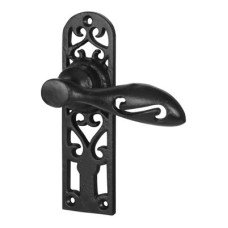 Olde Forge Antique Black Cottage Latch Door Handle - 134 x 38mm Olde Forge Antique Black Cottage Latch Door Handle - 134 x 38mm