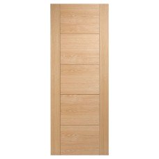 LPD Vancouver 5 Panel Pre-Finished Solid Internal Door - 2040 x 526 x 40mm - Oak