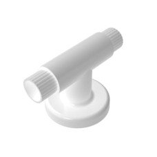 Fitzroy of London Modular Fluted Hand Rail - 82 x 35 x 84mm - Straight Wall Fixed Joint - White Fitzroy of London Modular Fluted Hand Rail - 82 x 35 x 84mm - Straight Wall Fixed Joint - White