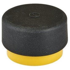 Hoppe AR612 Nylon Floor/Wall Mounted Door Stop - 32 x 20mm - Golden Yellow