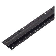 Dual Edge Door Bar Carpet Trim - 900mm Length - Matt Black
