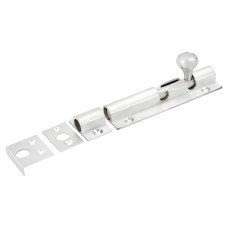 Exel Decorative Straight Barrel Bolt - 100 x 32mm - Satin Chrome