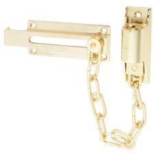 Exel Locking Door Chain - Electro Brass