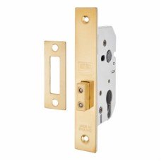 UNION 2149 Euro Profile Deadlock - 65mm Case - 44.5mm Backset - Polished Brass