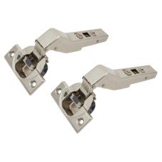 Blum CLIP Top Soft Close Cabinet Hinge - +45° - Overlay - Zinc Plated - Pair Blum CLIP Top Soft Close Cabinet Hinge - +45° - Overlay - Zinc Plated - Pair
